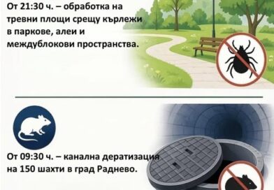 Обработка срещу гризачи и кърлежи в Раднево на 28 април