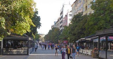 Хора по булевард „Витоша“ в София