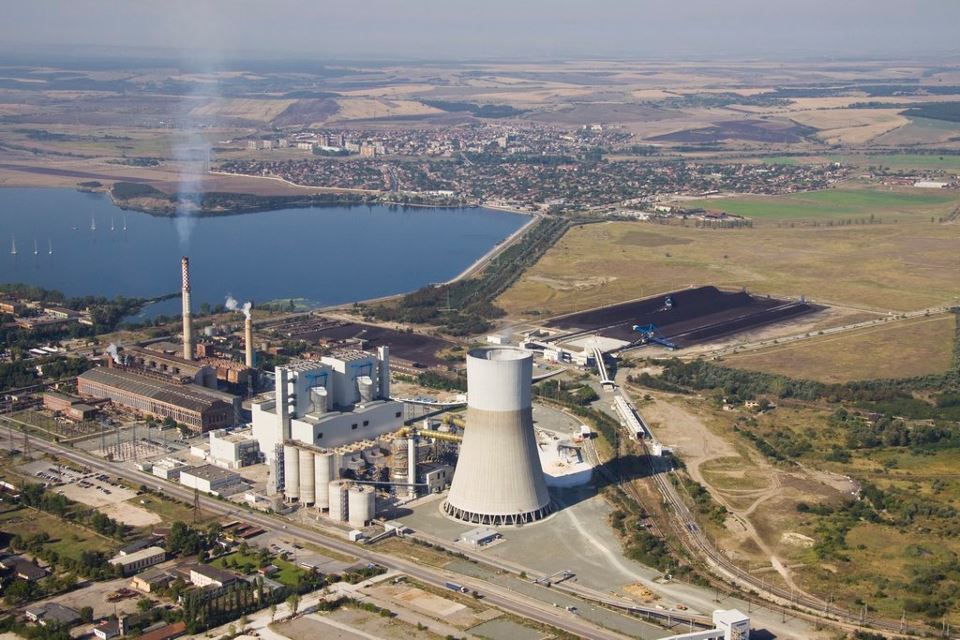 Изглед към град Гълъбово от високо