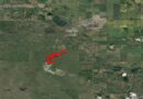 Сателитна карта на NASA FIRMS с огнищата на пожара във военната база Уейнрайт в Канада