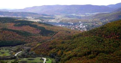 Общ изглед към курортното селище Старозагорски минерални бани