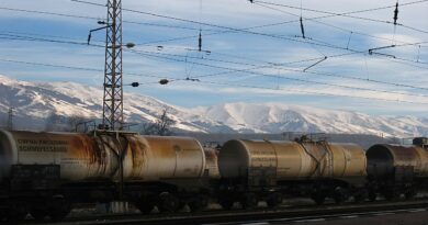 Товарни жп вагони на железопътна гара
